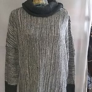 Long Gray Tunic Sweater